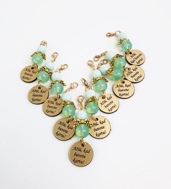 Key Chain ,,Aciu,kad buvote kartu,,