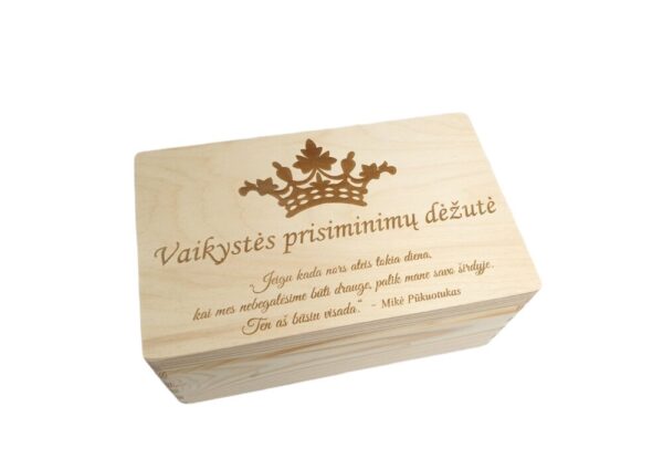 Memory box ,,Vaikystes prisiminimu dezute,,