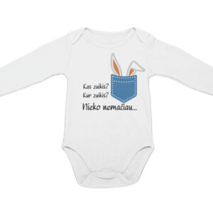 Baby vest Long sleeve ,,Kas zuikis?,,