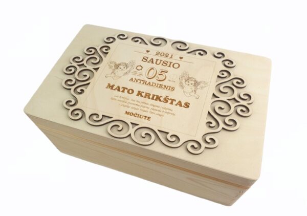 Personalised Memory box ,,Mato krikstas,,
