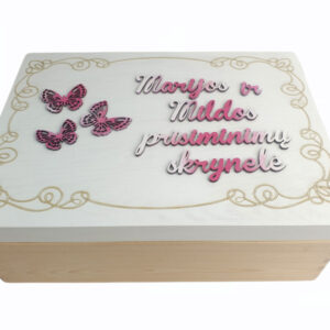 Personalised Memory box 30X40cm,,Marijos ir Mildos..,,