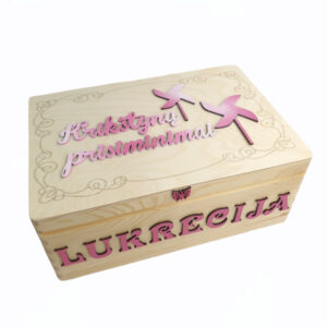 Personalised Memory box ,,Krikstynu prisiminimai,,