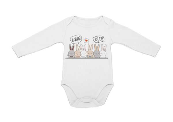 Baby vest Long sleeve ,,Labas,ka tu?,,