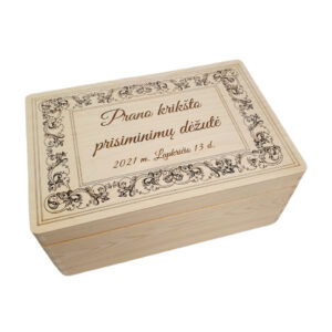 Personalised Memory box ,,Prano Kriksto prisiminimu,,