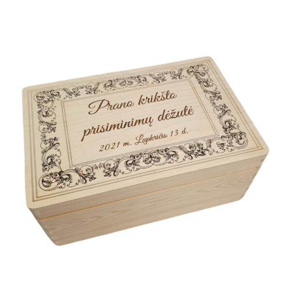 Personalised Memory box ,,Prano Kriksto prisiminimu,,