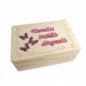 Personalised Memory box ,,Kamiles Kriksto skrynele,,