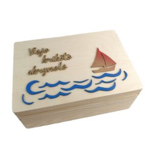 Personalised Memory box ,,Vejo kriksto skrynele,,