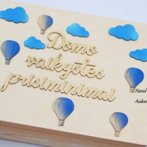 Personalised Memory box ,,Domo vaikystes prisiminimai,,