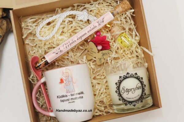 Gift set for her ,,Kudikis-tai meile..,,