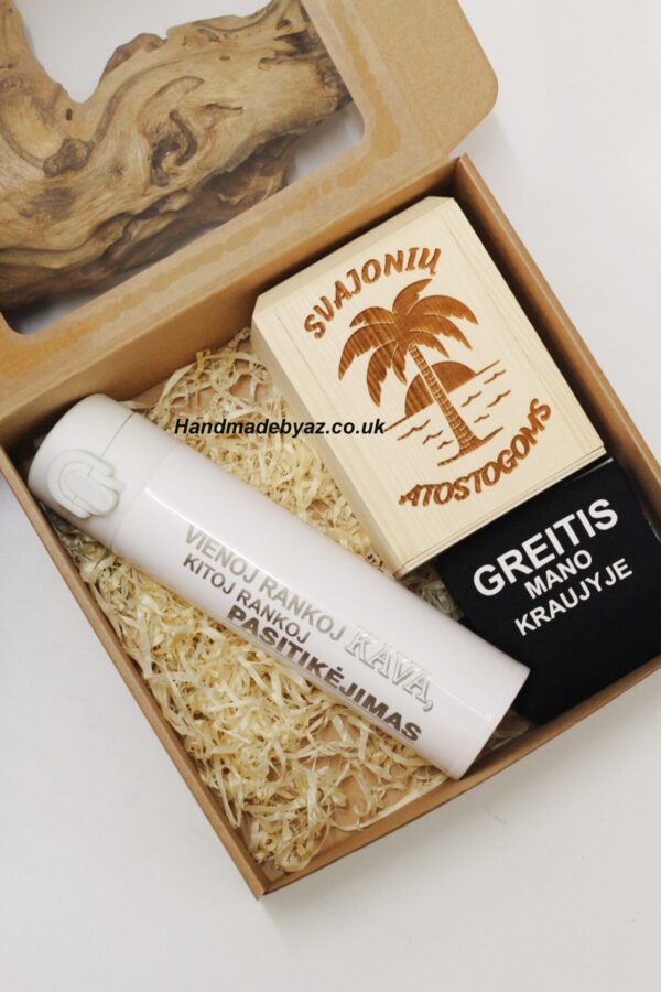 Gift set for him ,,Svajoniu atostogoms,,