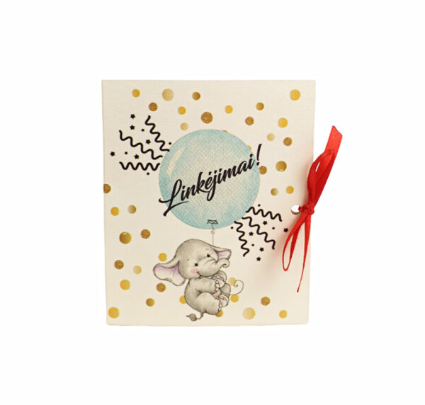 Greeting card with chocolate ,,Linkejimai,,