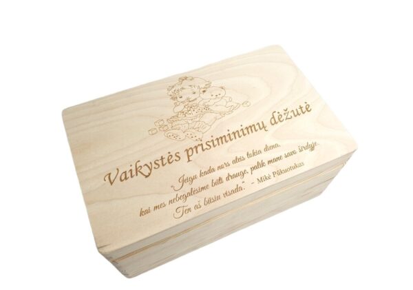 Memory box ,,Vaikystes prisiminimu dezute,,
