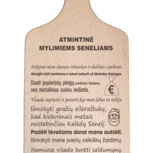 Cutting board ,,Atmintine mylimiems seneliams,,