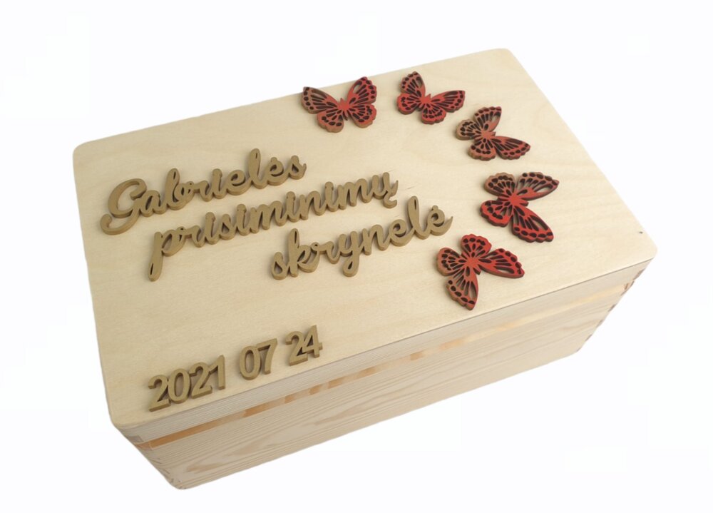 Personalised Memory box ,,Gabrieles prisiminimu..,,