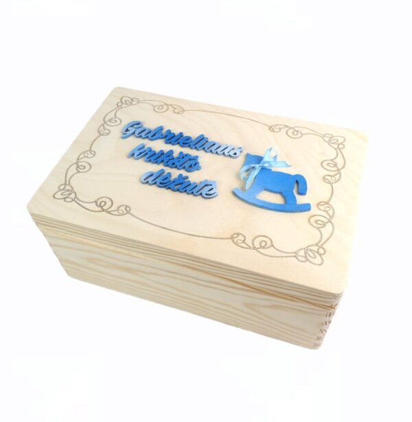 Personalised Memory box ,,Gabrieliaus Kriksto dezute,,