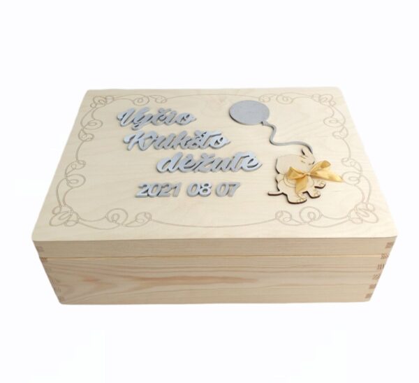 Personalised Memory box ,,Vycio Kriksto dezute,,