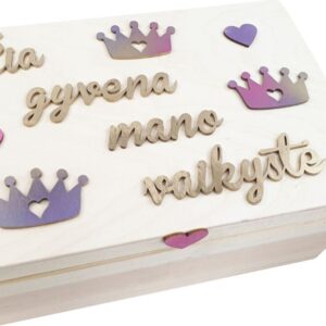 Memory box ,,Cia gyvena mano vaikyste,,