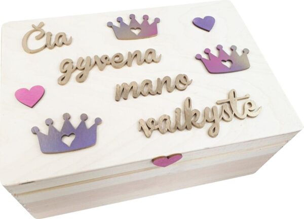 Memory box ,,Cia gyvena mano vaikyste,,