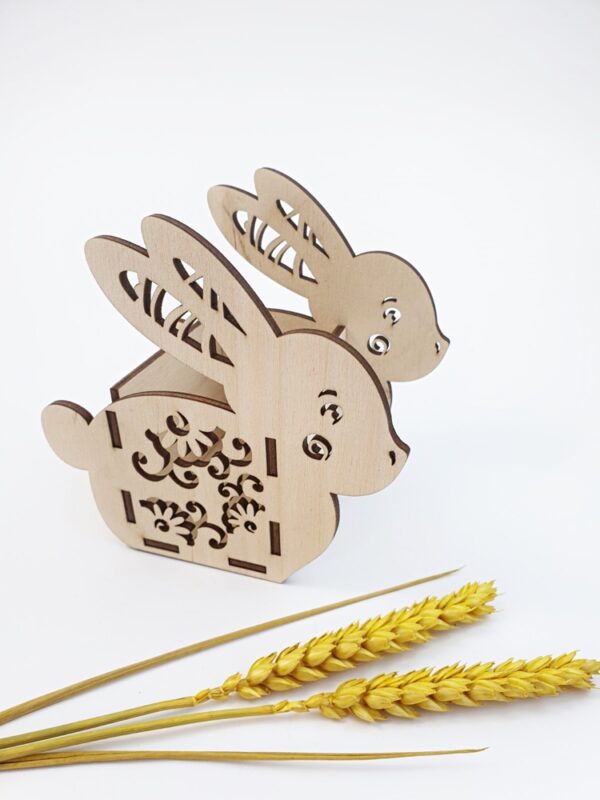 Easter candy wood box ,,Rabbit,,