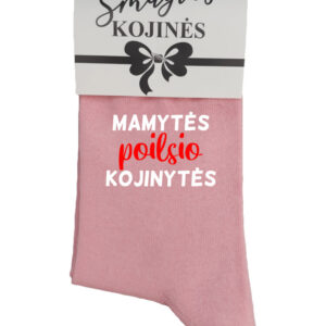 Printed Sock for Women ,,Mamytes poilsio kojinytes,,
