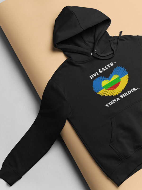Hoodies for women ,,Dvi salys-viena sirdis,,