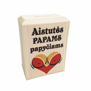 Personalised Piggy bank ,,Aistutes papams papyciams,,