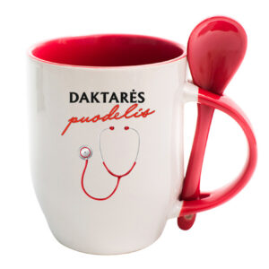 Cup with Spoon ,,Daktares puodelis,,
