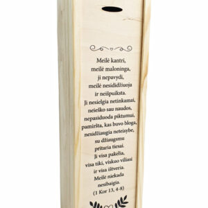 Wooden  Wine Box ,,Meile kantri,,