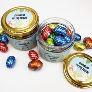 Easter chocolate in jar ,,Staigmena Velyku proga,,