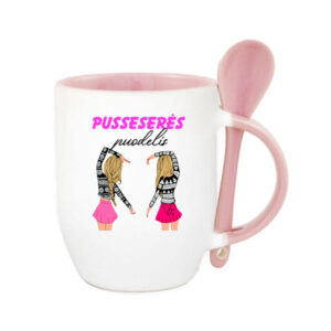 Cup with Spoon ,,Pusseseres puodelis,,