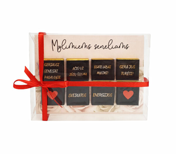 Mini chocolate set  ,,Mylimiems seneliams,,