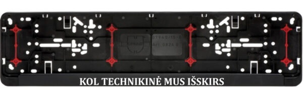 Car registration number plate (2pcs) „Kol technikine mus isskirs,,