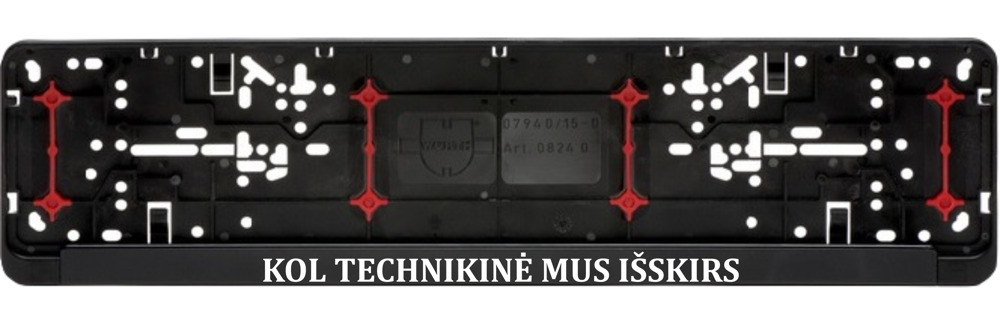 Car registration number plate (2pcs) „Kol technikine mus isskirs,,