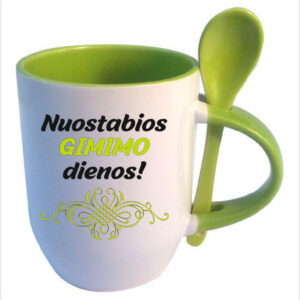 Cup with Spoon ,,Nuostabios gimimo dienos,,