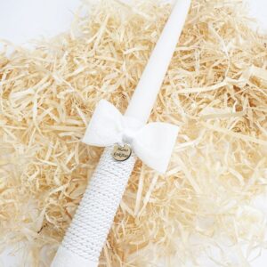 Christening candle White ,,Mano Krikstas,,
