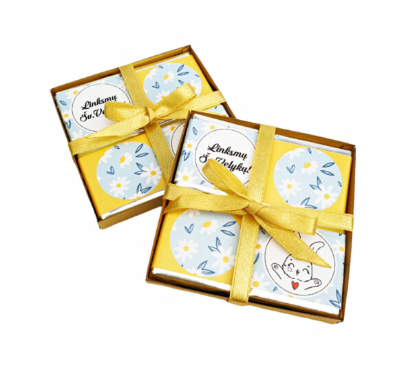 Mini chocolate set  ,,Linksmu sv. Velyku,,