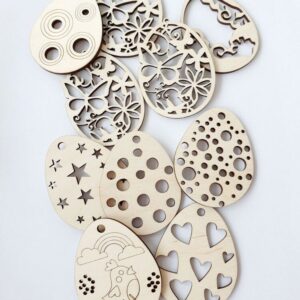 Easter wood decorations