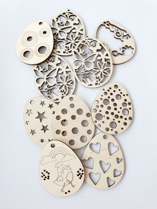 Easter wood decorations