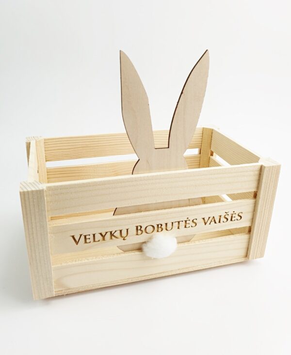Easter candy wood box ,,Velyku bobutes vaises,,