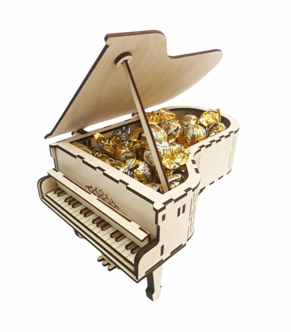 Wood candy box ,,Piano,,