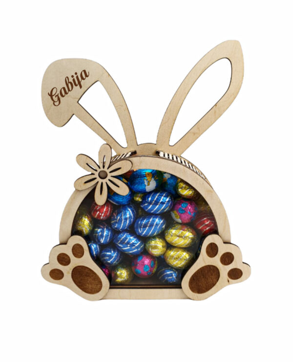 Personalised Easter egg box  with candy ,, Rabbit-Gabija,,