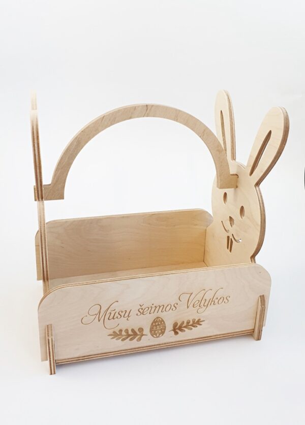 Easter egg basket ,,Musu seimos Velykos,, - Image 3