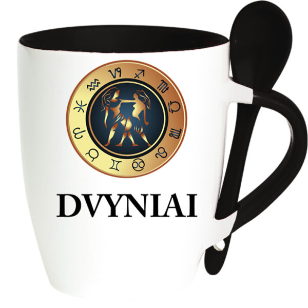 Cup with Spoon ,,Dvyniai,,