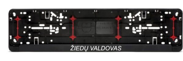 Car registration number plate (2pcs) „Ziedu valdovas,,