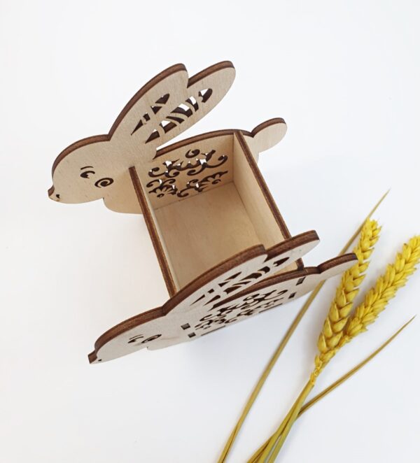 Easter candy wood box ,,Rabbit,, - Image 2