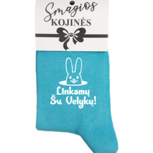 Printed Sock for Women ,,Linksmu sv. Velyku,,