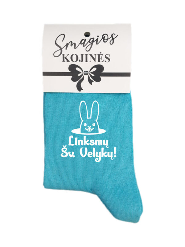Printed Sock for Women ,,Linksmu sv. Velyku,,