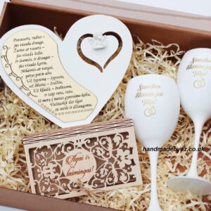 Gift set for the wedding.