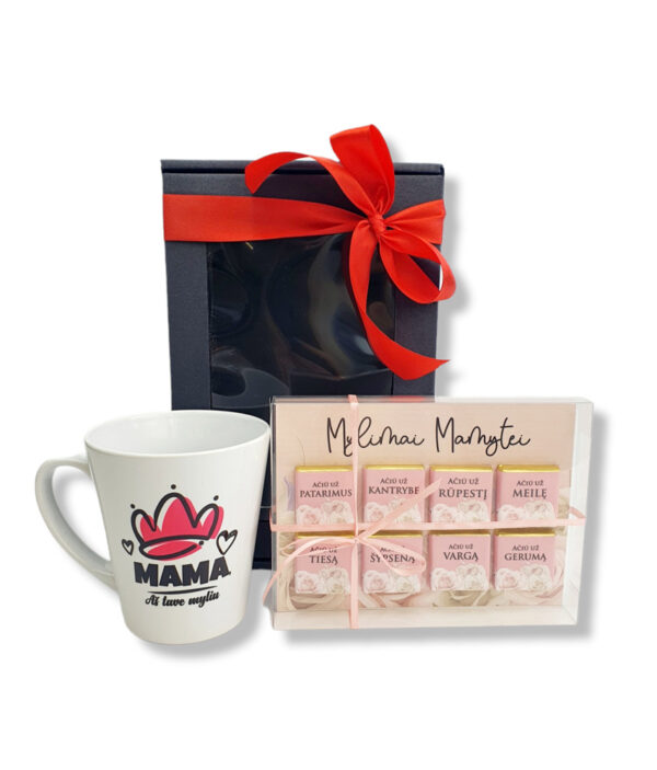 Mini chocolate and candle set ,,Mylimai mamytei,,