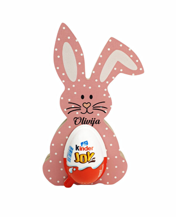 Personalised Easter egg holder ,,ANY NAME,, with Kinder